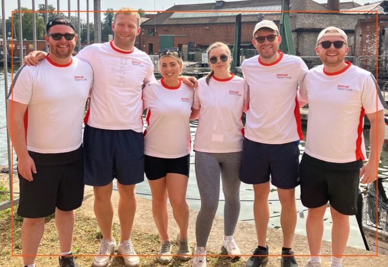 Hartnell Taylor Cook team at the Colliers Canoe challenge