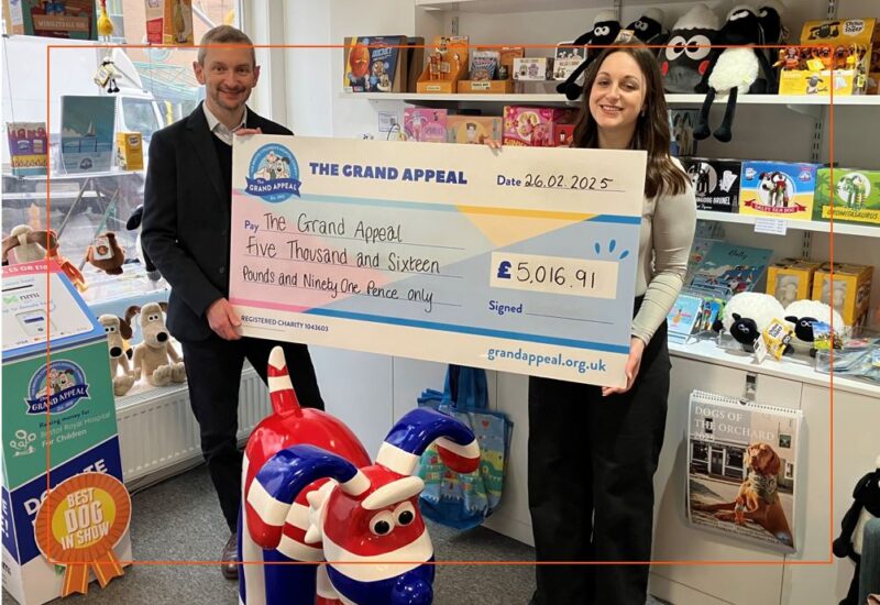 The Grand Appeal cheque presentation to Hartnell Taylor Cook feb 2025