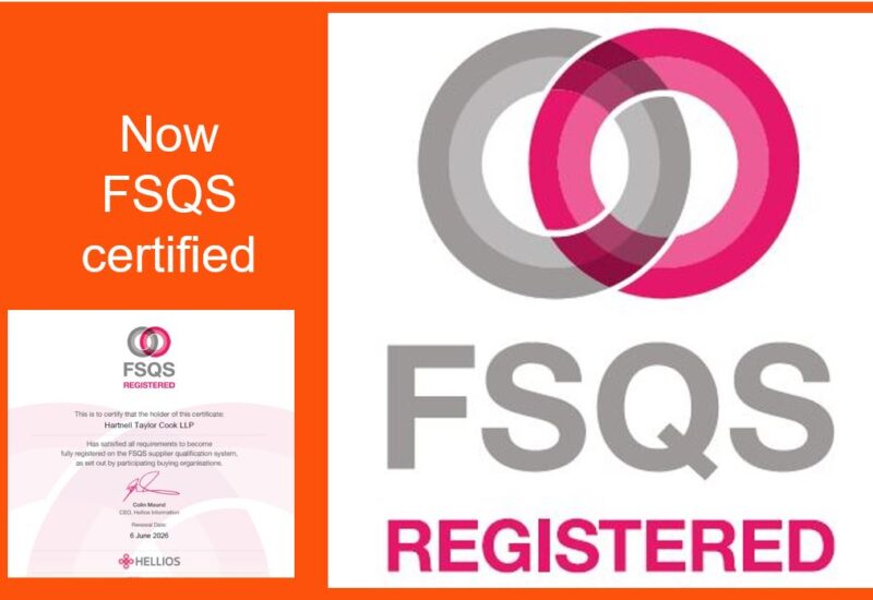 FSQS certification achieved by Hartnell Taylor Cook June 2025