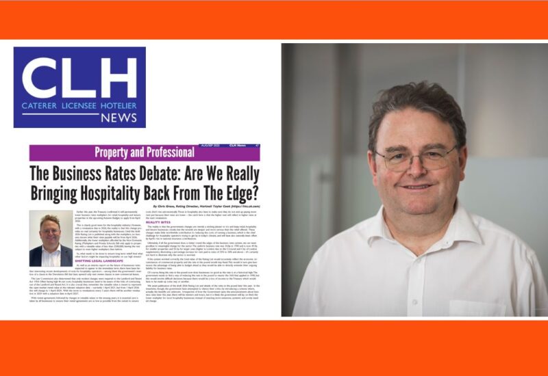 Business Rates Debate Chris Grose for Caterer Licensee Hotelier Aug 2025 Hartnell Taylor Cook