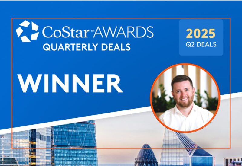 William Shortall is quarterly CoStar awards winner july2025 hartnell taylor cookz