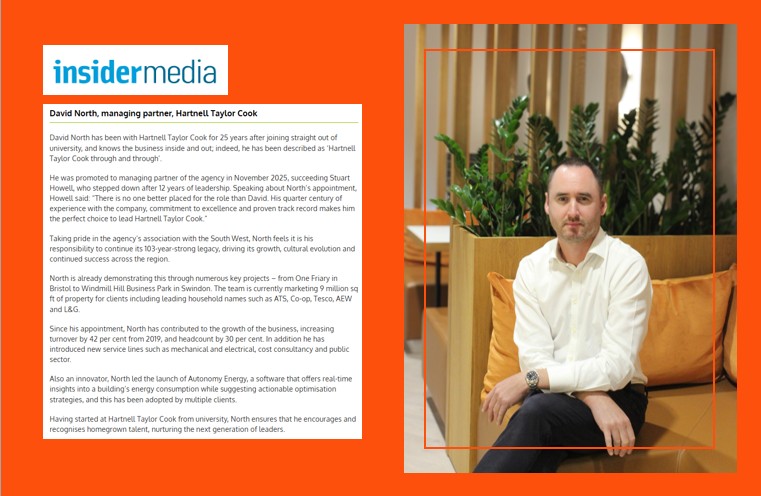 David North Named As Leader in South West Insider June 2026 Hartnell Taylor Cook