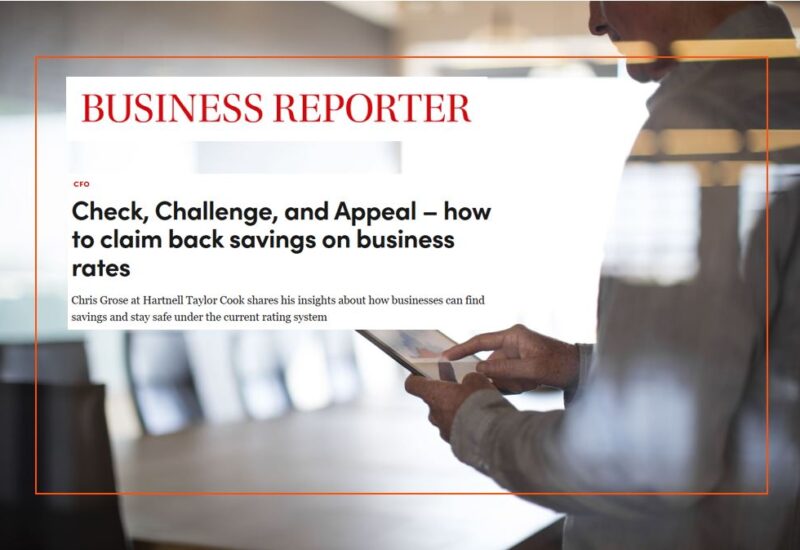 Check Challenge and Appeal how to claim back savings on business rates hartnell taylor cook september 2026